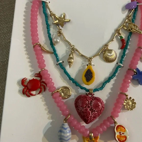 Zara Multicolor Charm Necklace - Picture 3 of 5